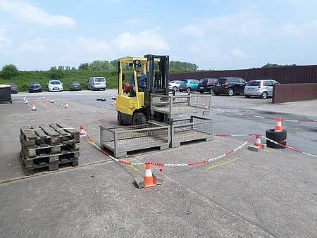 Staplerschulung Praxis