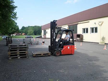 Staplerschulung Praxis